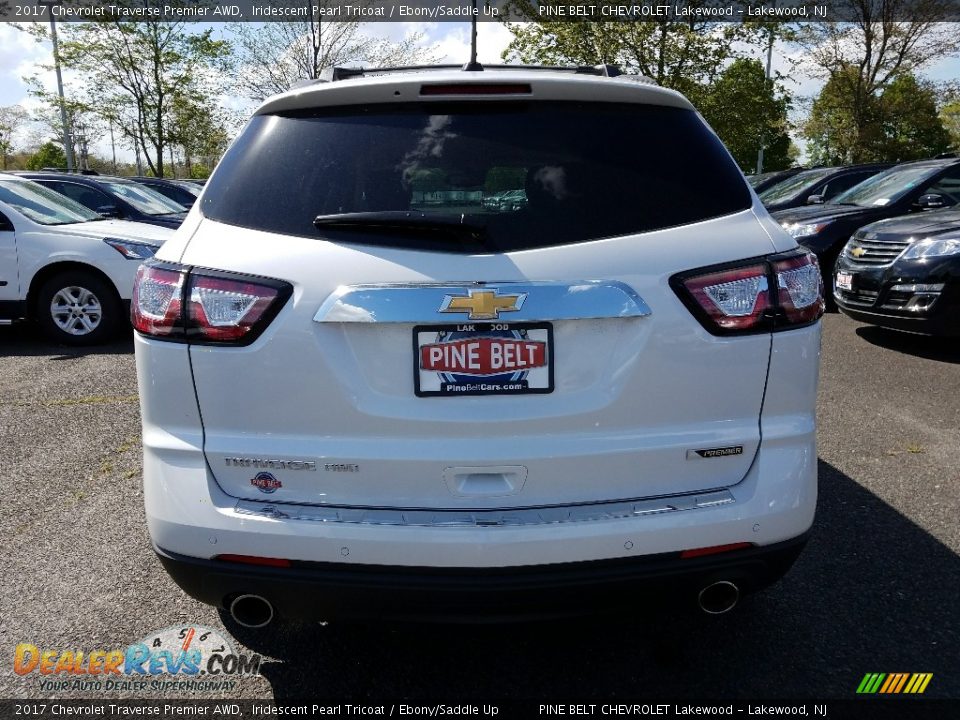 2017 Chevrolet Traverse Premier AWD Iridescent Pearl Tricoat / Ebony/Saddle Up Photo #5