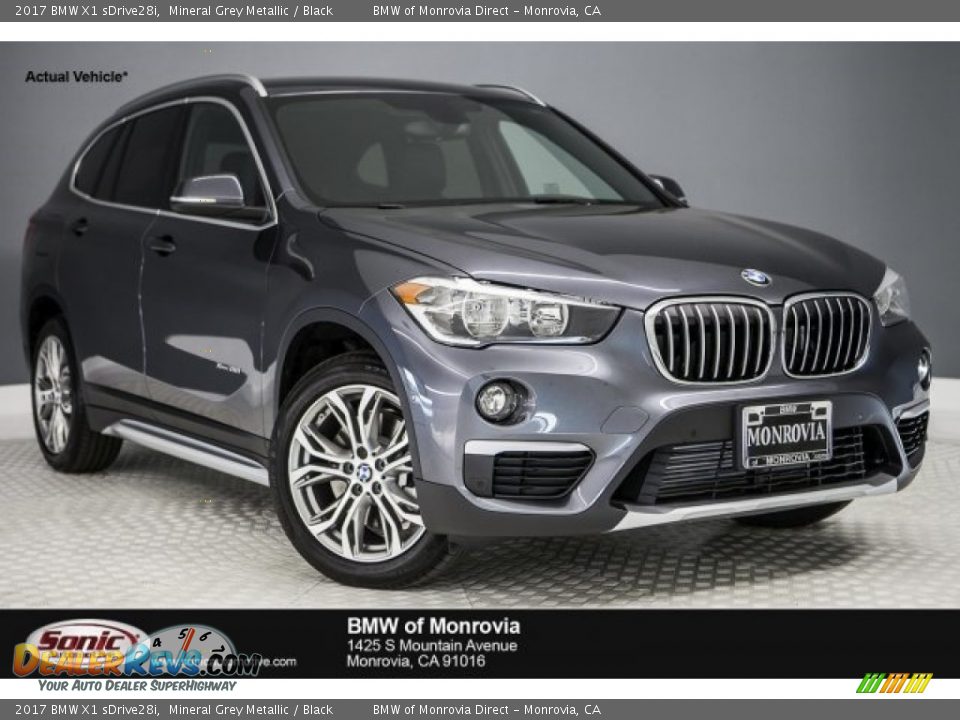 2017 BMW X1 sDrive28i Mineral Grey Metallic / Black Photo #1