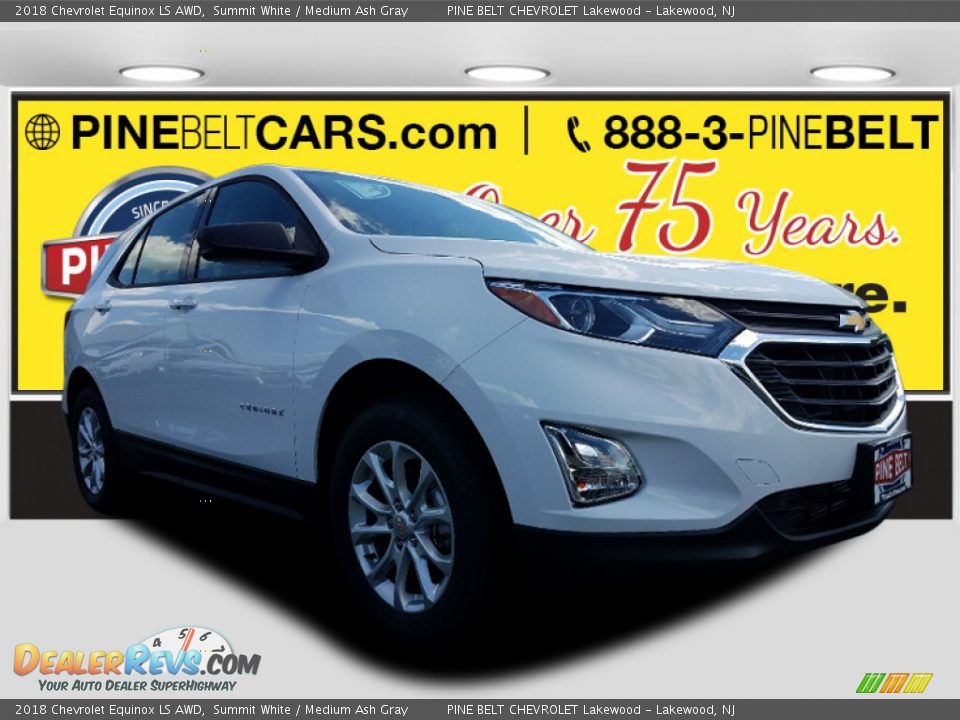 2018 Chevrolet Equinox LS AWD Summit White / Medium Ash Gray Photo #1