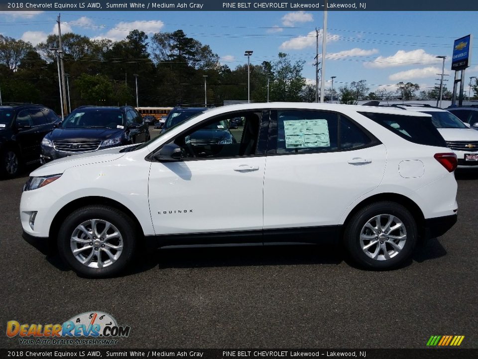 2018 Chevrolet Equinox LS AWD Summit White / Medium Ash Gray Photo #3