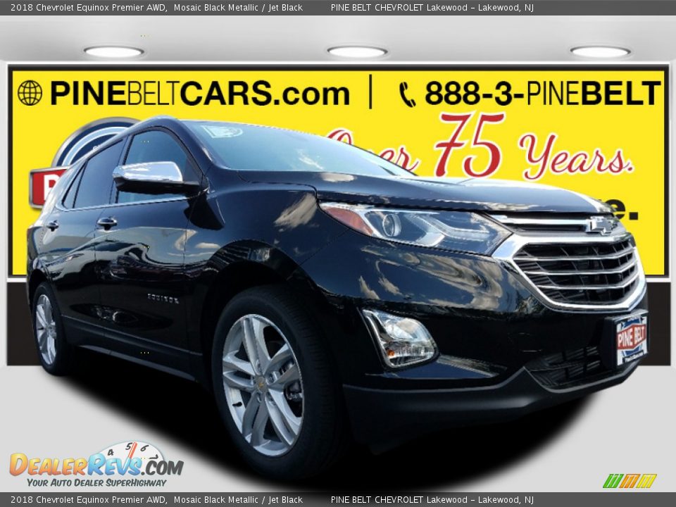 2018 Chevrolet Equinox Premier AWD Mosaic Black Metallic / Jet Black Photo #1
