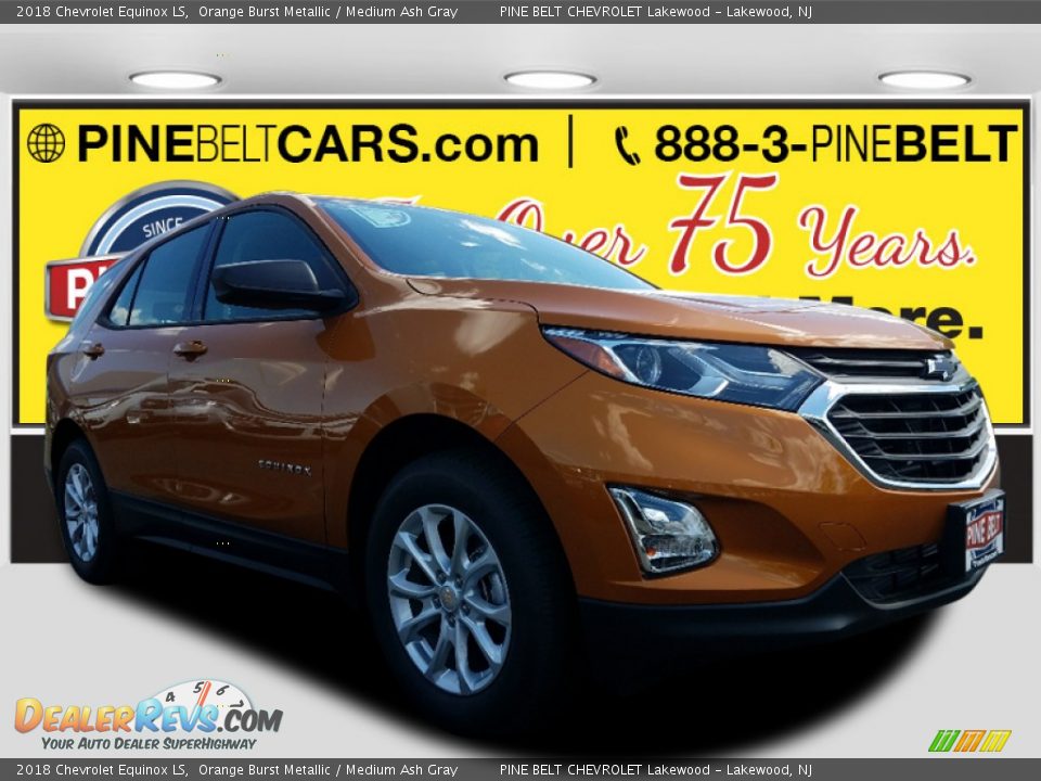 2018 Chevrolet Equinox LS Orange Burst Metallic / Medium Ash Gray Photo #1