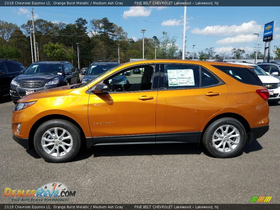 Orange Burst Metallic 2018 Chevrolet Equinox LS Photo #3