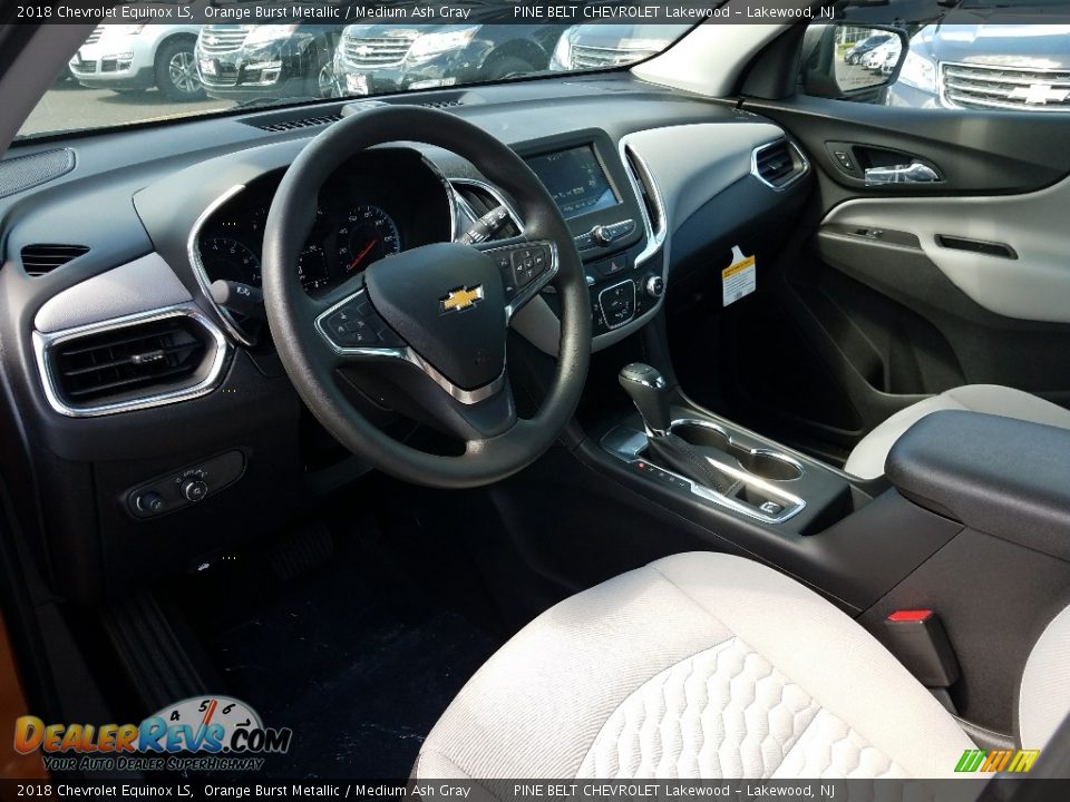 Medium Ash Gray Interior - 2018 Chevrolet Equinox LS Photo #7