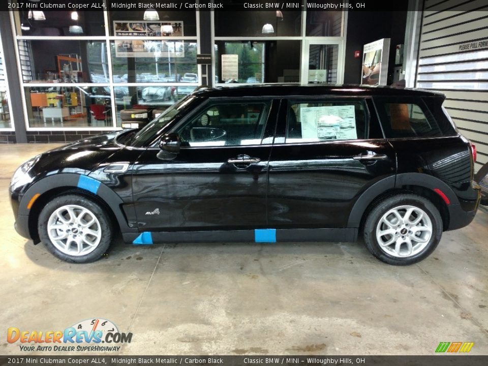 2017 Mini Clubman Cooper ALL4 Midnight Black Metallic / Carbon Black Photo #1