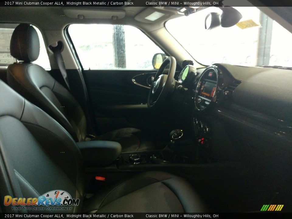 2017 Mini Clubman Cooper ALL4 Midnight Black Metallic / Carbon Black Photo #3
