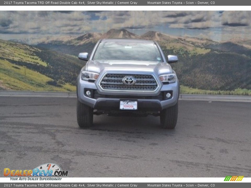 2017 Toyota Tacoma TRD Off Road Double Cab 4x4 Silver Sky Metallic / Cement Gray Photo #2