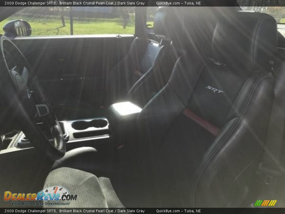 2009 Dodge Challenger SRT8 Brilliant Black Crystal Pearl Coat / Dark Slate Gray Photo #5