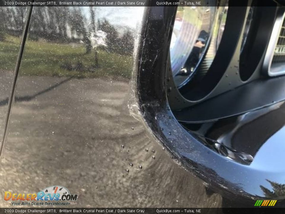2009 Dodge Challenger SRT8 Brilliant Black Crystal Pearl Coat / Dark Slate Gray Photo #11