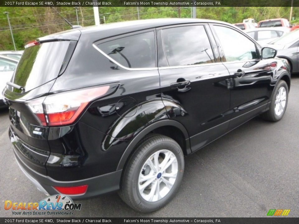 2017 Ford Escape SE 4WD Shadow Black / Charcoal Black Photo #2