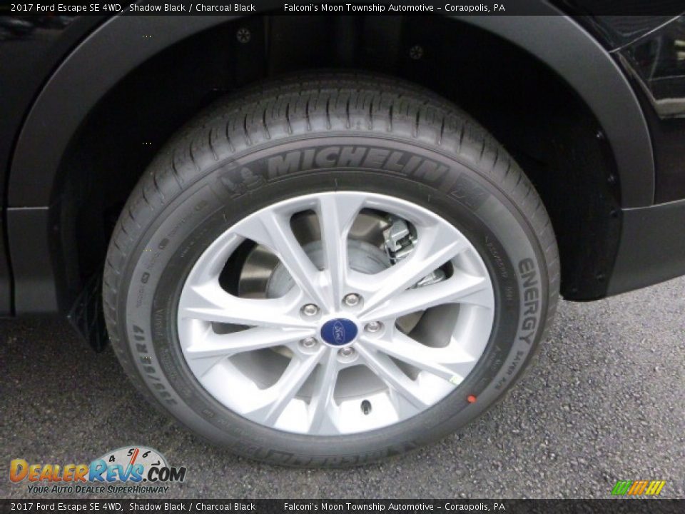 2017 Ford Escape SE 4WD Shadow Black / Charcoal Black Photo #7