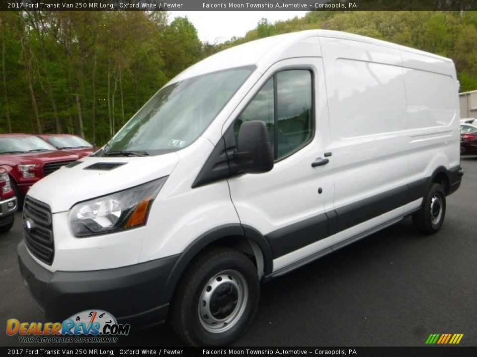 2017 Ford Transit Van 250 MR Long Oxford White / Pewter Photo #5