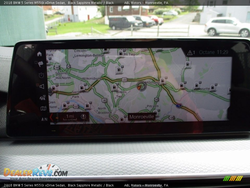 Navigation of 2018 BMW 5 Series M550i xDrive Sedan Photo #16