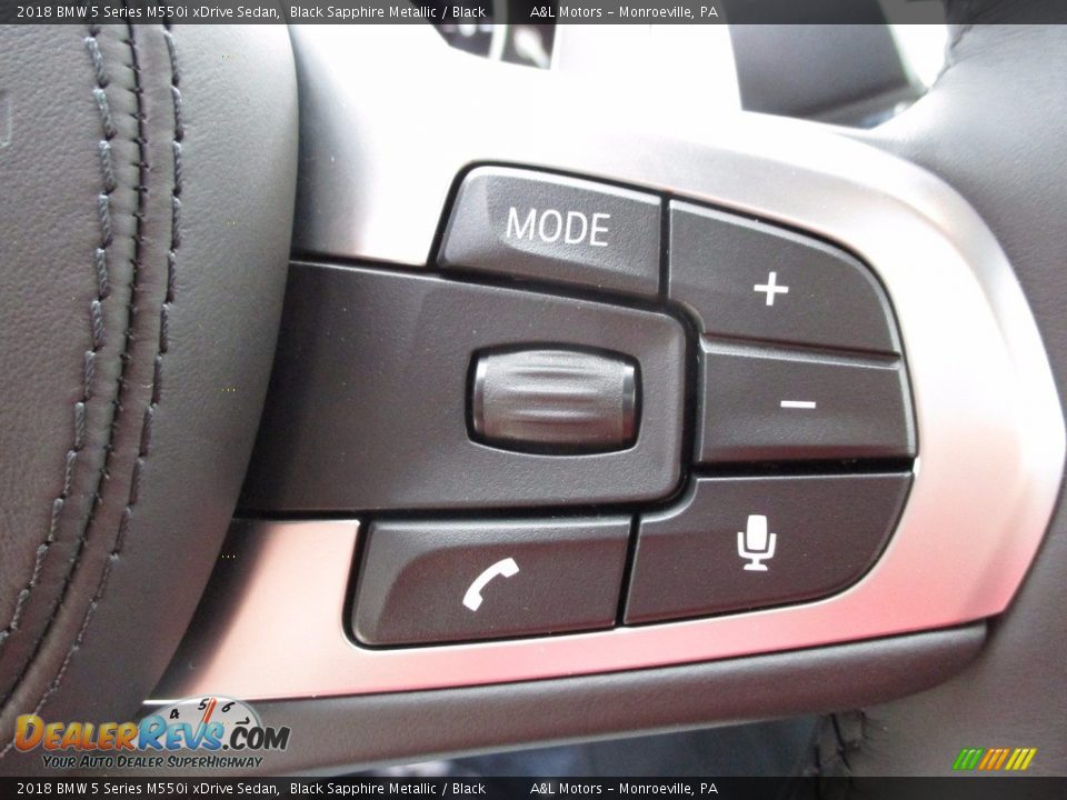 Controls of 2018 BMW 5 Series M550i xDrive Sedan Photo #18