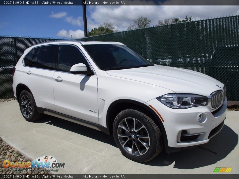 2017 BMW X5 xDrive35i Alpine White / Mocha Photo #1