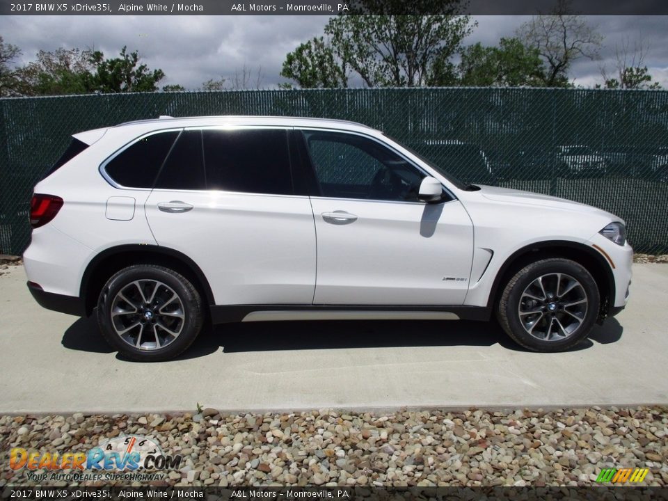 2017 BMW X5 xDrive35i Alpine White / Mocha Photo #2