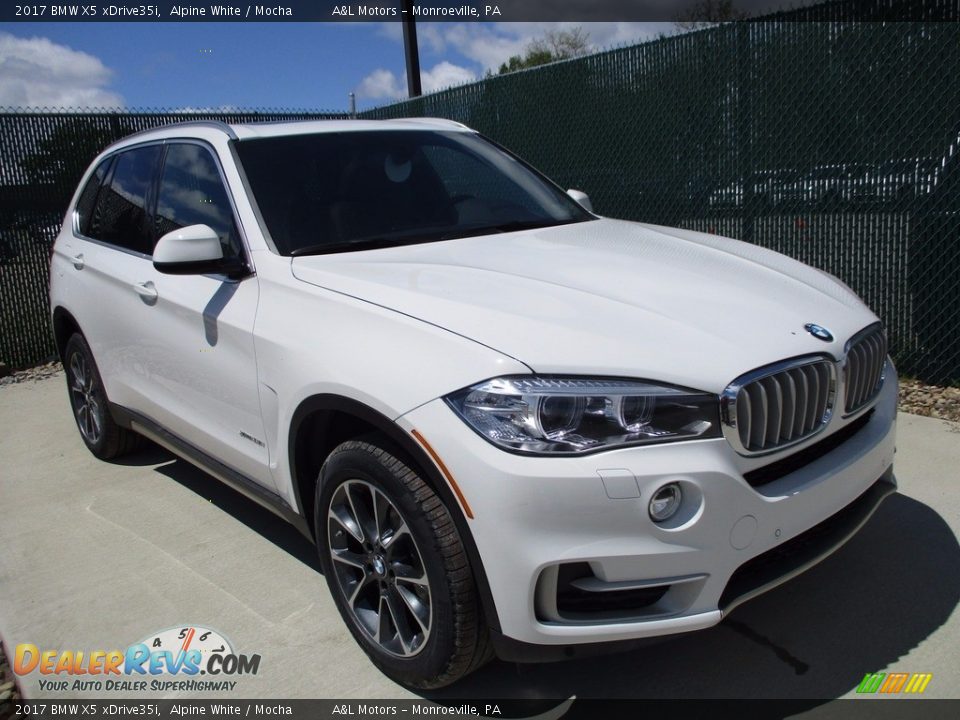 2017 BMW X5 xDrive35i Alpine White / Mocha Photo #3