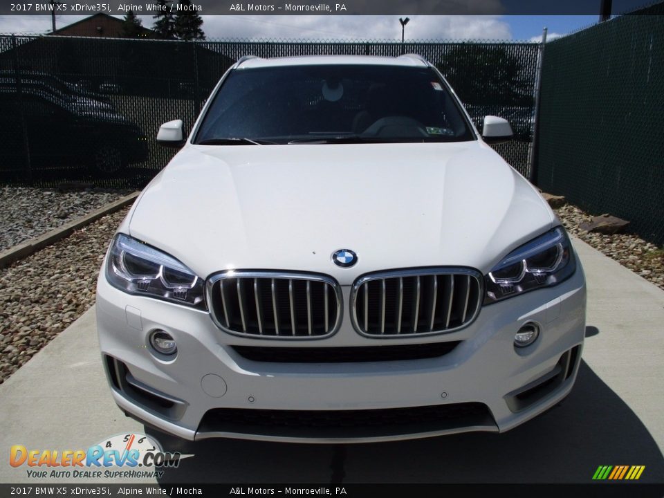 2017 BMW X5 xDrive35i Alpine White / Mocha Photo #4