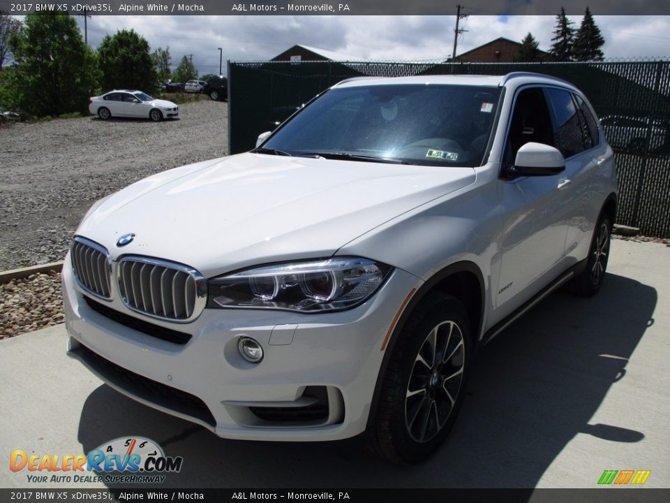 2017 BMW X5 xDrive35i Alpine White / Mocha Photo #5
