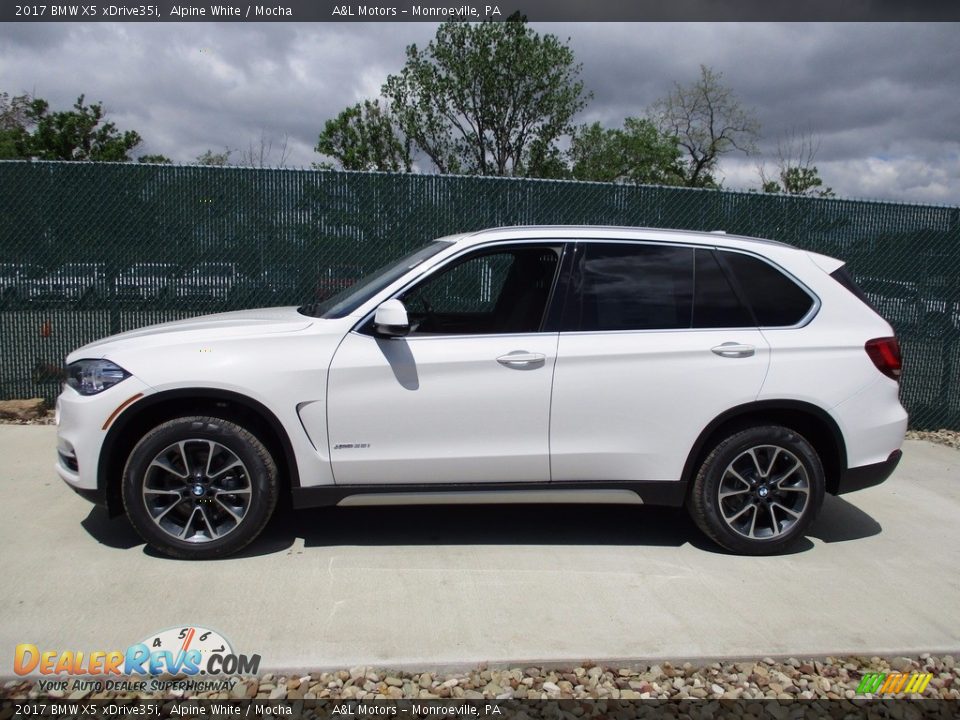 2017 BMW X5 xDrive35i Alpine White / Mocha Photo #6