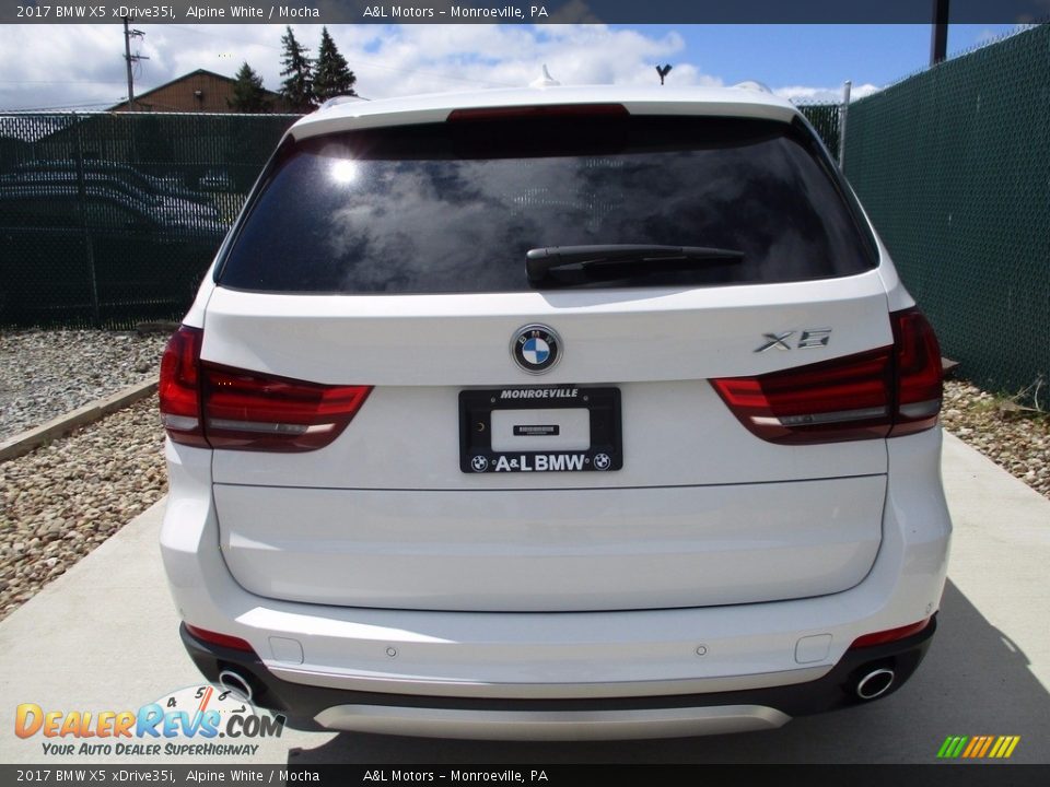 2017 BMW X5 xDrive35i Alpine White / Mocha Photo #7