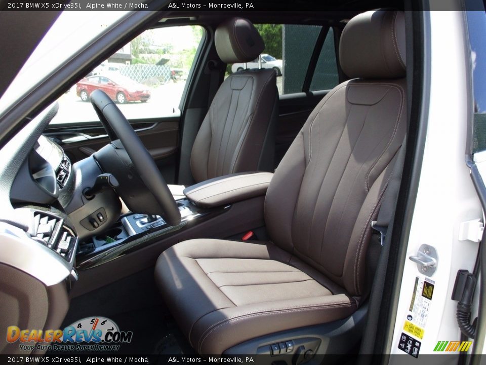 2017 BMW X5 xDrive35i Alpine White / Mocha Photo #11