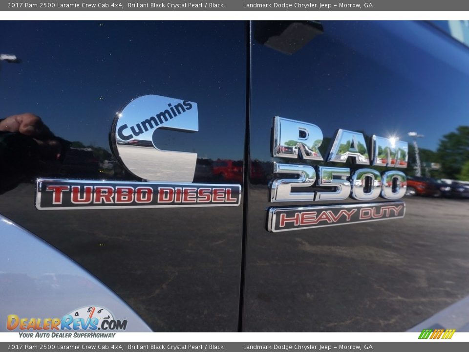 2017 Ram 2500 Laramie Crew Cab 4x4 Brilliant Black Crystal Pearl / Black Photo #6