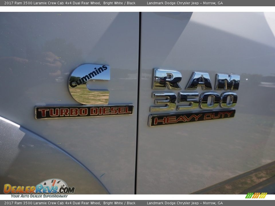 2017 Ram 3500 Laramie Crew Cab 4x4 Dual Rear Wheel Bright White / Black Photo #6