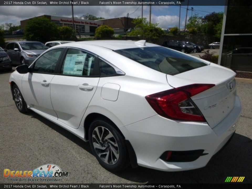 2017 Honda Civic EX Sedan White Orchid Pearl / Black Photo #2