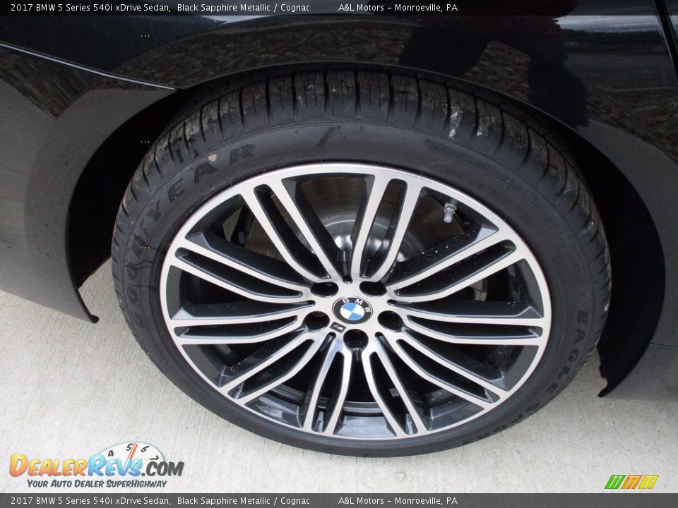 2017 BMW 5 Series 540i xDrive Sedan Black Sapphire Metallic / Cognac Photo #3