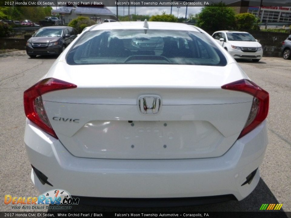 2017 Honda Civic EX Sedan White Orchid Pearl / Black Photo #3