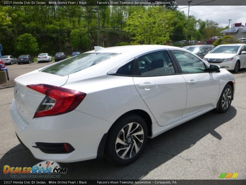 2017 Honda Civic EX Sedan White Orchid Pearl / Black Photo #4