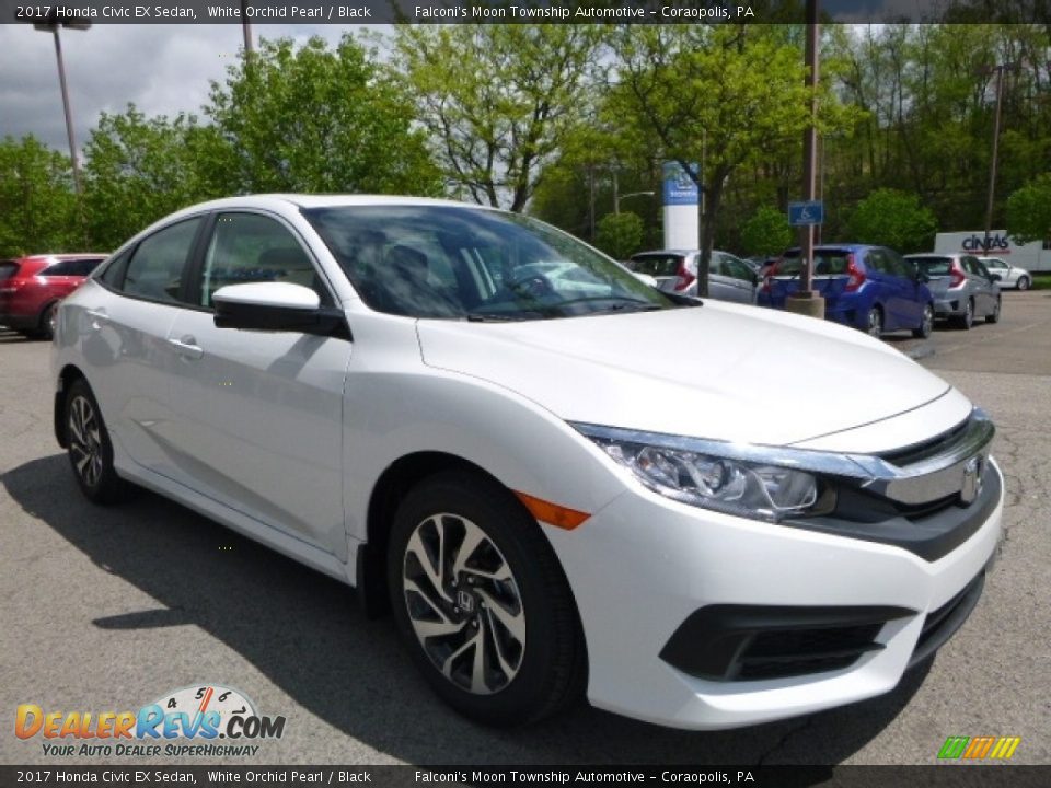 2017 Honda Civic EX Sedan White Orchid Pearl / Black Photo #5
