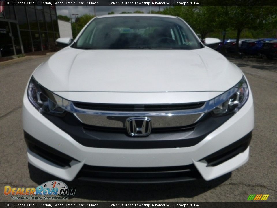 2017 Honda Civic EX Sedan White Orchid Pearl / Black Photo #6