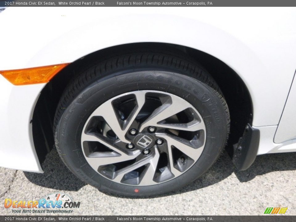 2017 Honda Civic EX Sedan White Orchid Pearl / Black Photo #7