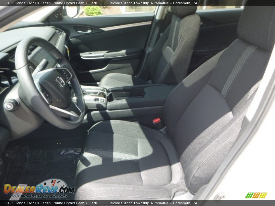 2017 Honda Civic EX Sedan White Orchid Pearl / Black Photo #8