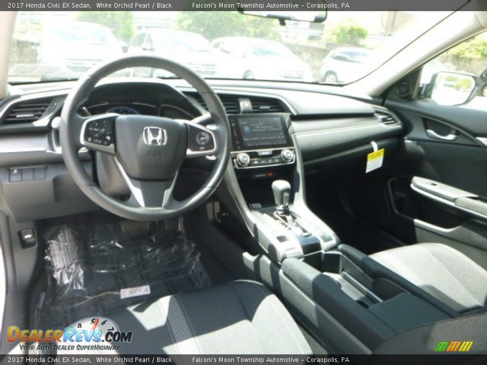 2017 Honda Civic EX Sedan White Orchid Pearl / Black Photo #9
