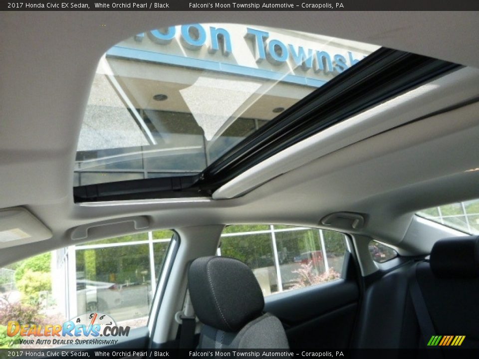 2017 Honda Civic EX Sedan White Orchid Pearl / Black Photo #12