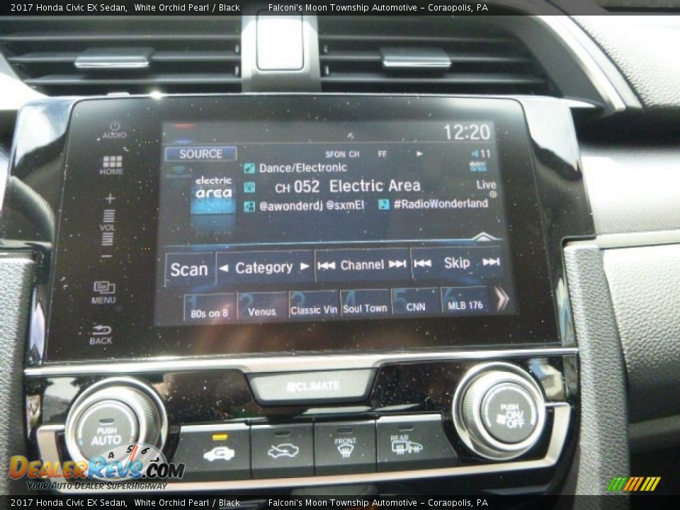 2017 Honda Civic EX Sedan White Orchid Pearl / Black Photo #13