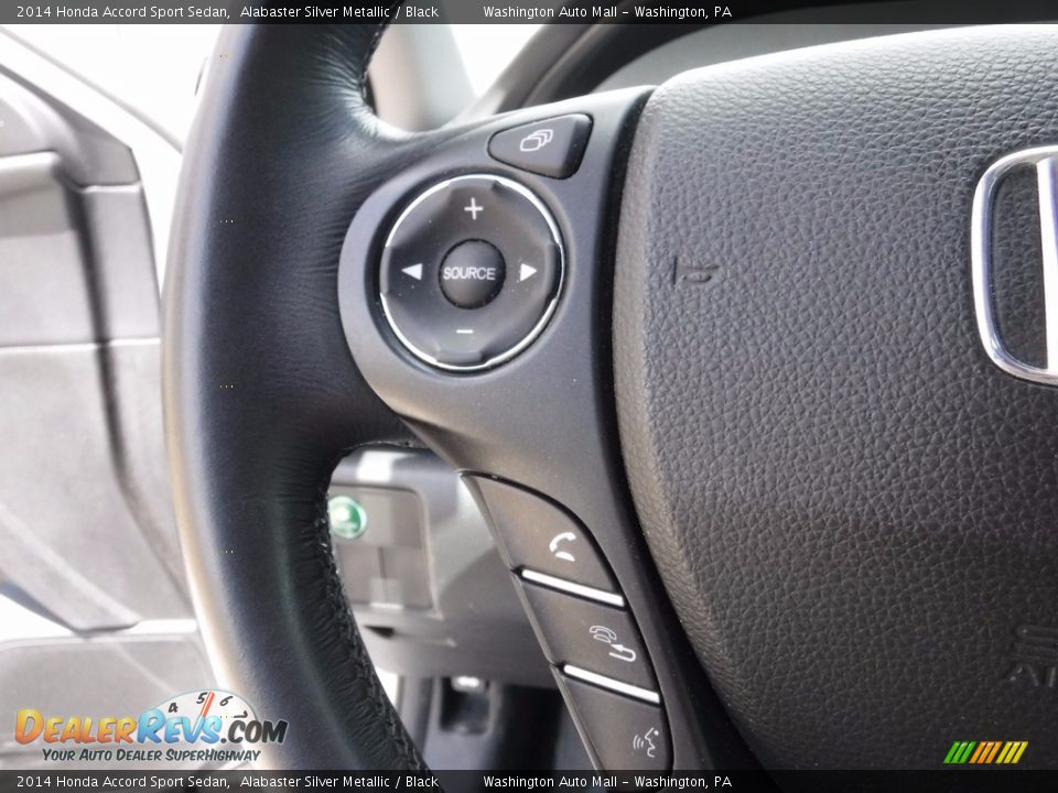 2014 Honda Accord Sport Sedan Alabaster Silver Metallic / Black Photo #19