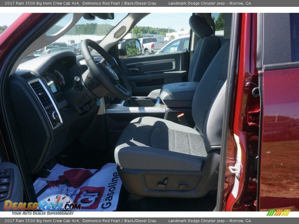 2017 Ram 3500 Big Horn Crew Cab 4x4 Delmonico Red Pearl / Black/Diesel Gray Photo #7