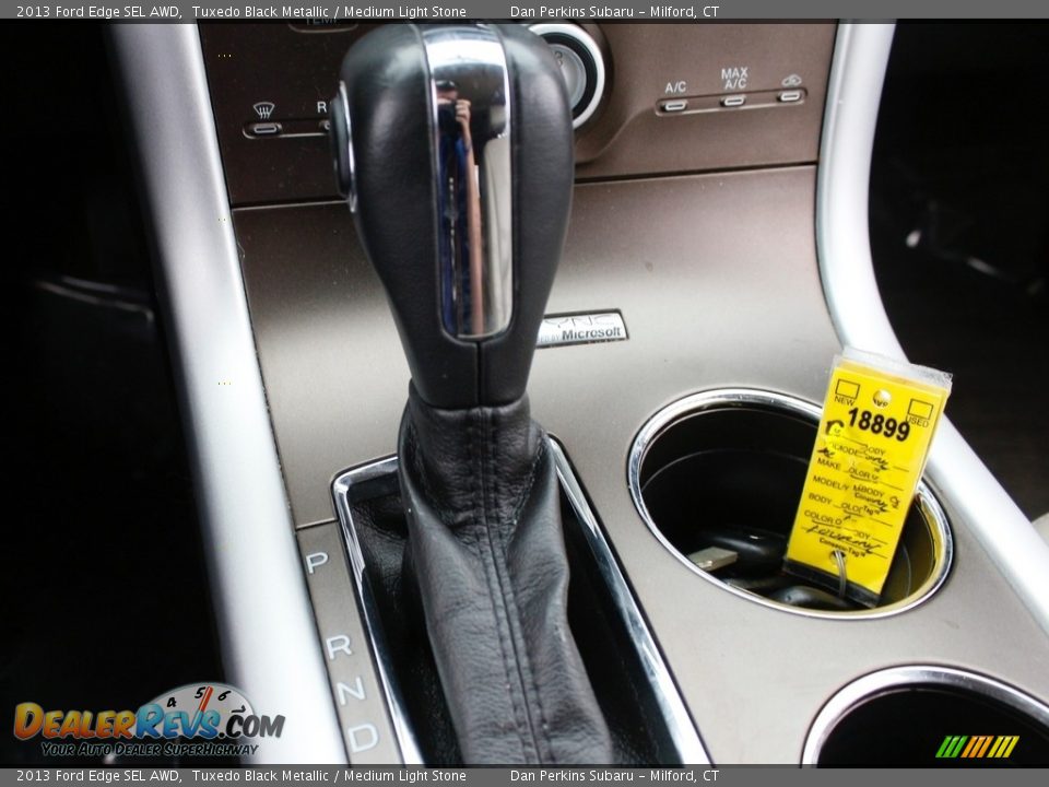 2013 Ford Edge SEL AWD Tuxedo Black Metallic / Medium Light Stone Photo #16