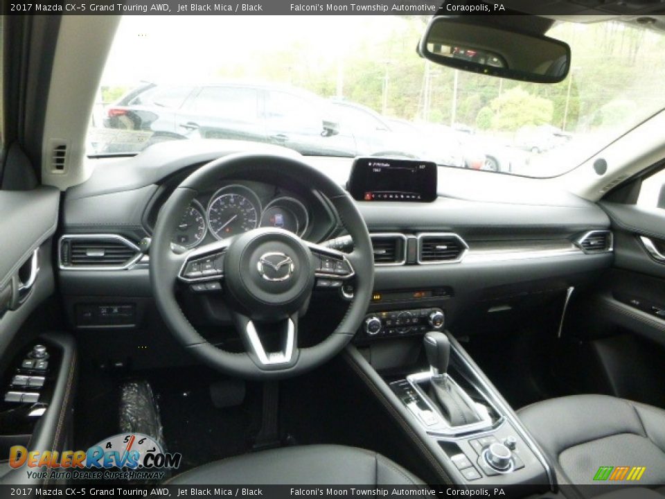 Black Interior - 2017 Mazda CX-5 Grand Touring AWD Photo #9