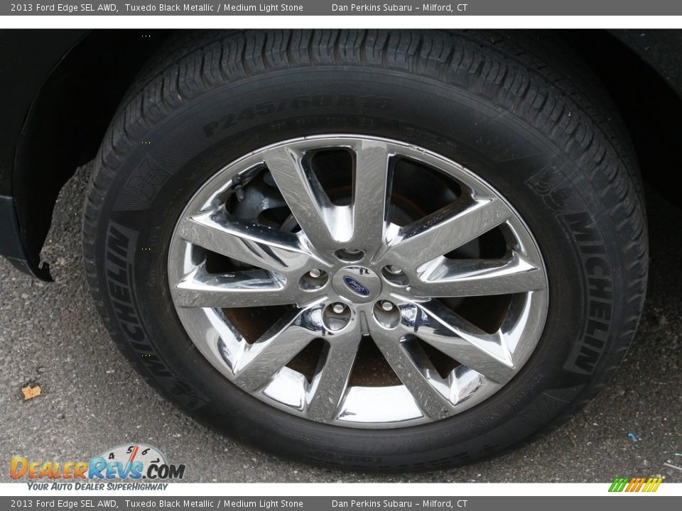 2013 Ford Edge SEL AWD Tuxedo Black Metallic / Medium Light Stone Photo #22