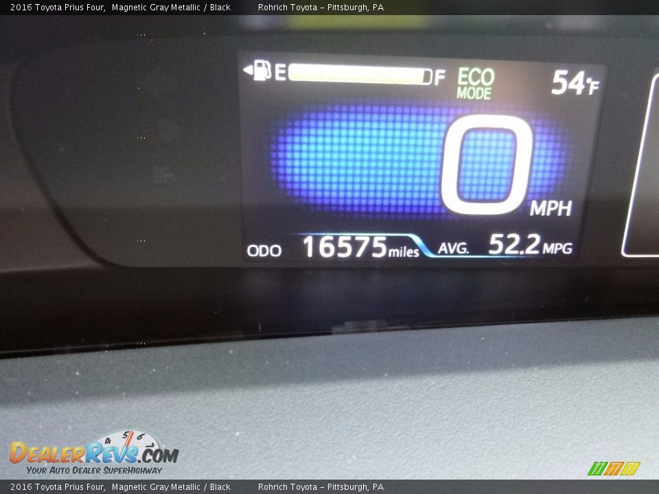 2016 Toyota Prius Four Magnetic Gray Metallic / Black Photo #10