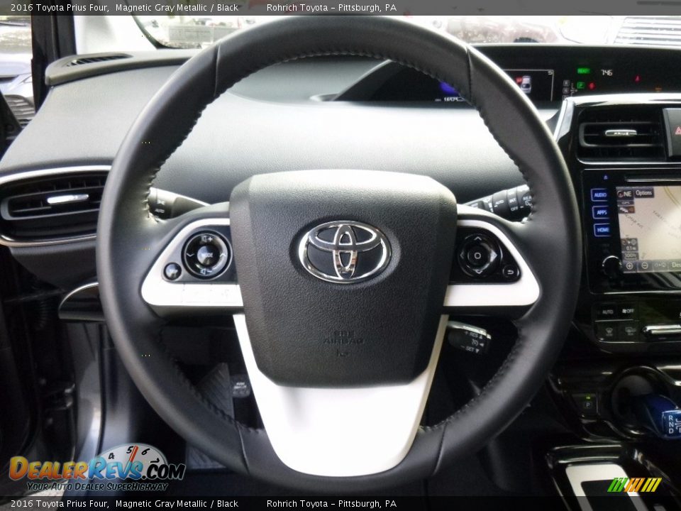 2016 Toyota Prius Four Magnetic Gray Metallic / Black Photo #21