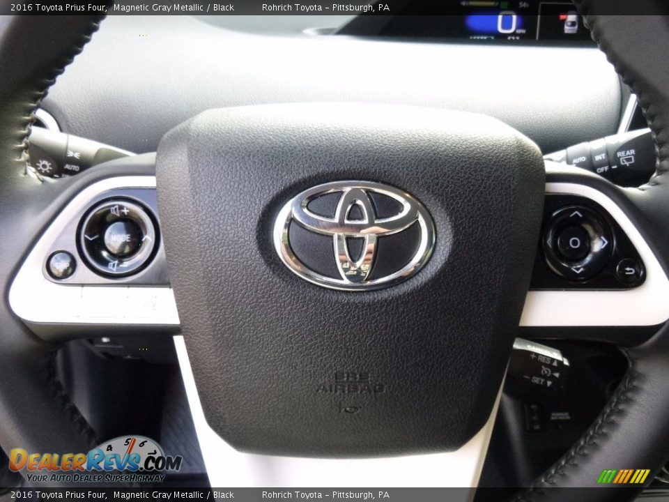 2016 Toyota Prius Four Magnetic Gray Metallic / Black Photo #22