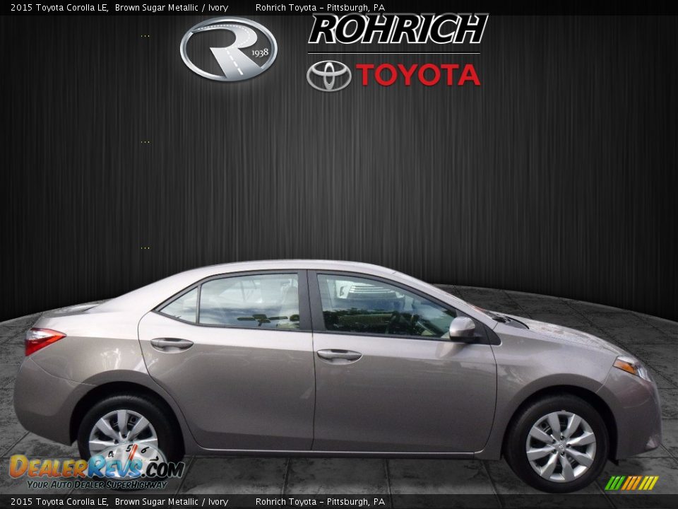 2015 Toyota Corolla LE Brown Sugar Metallic / Ivory Photo #2