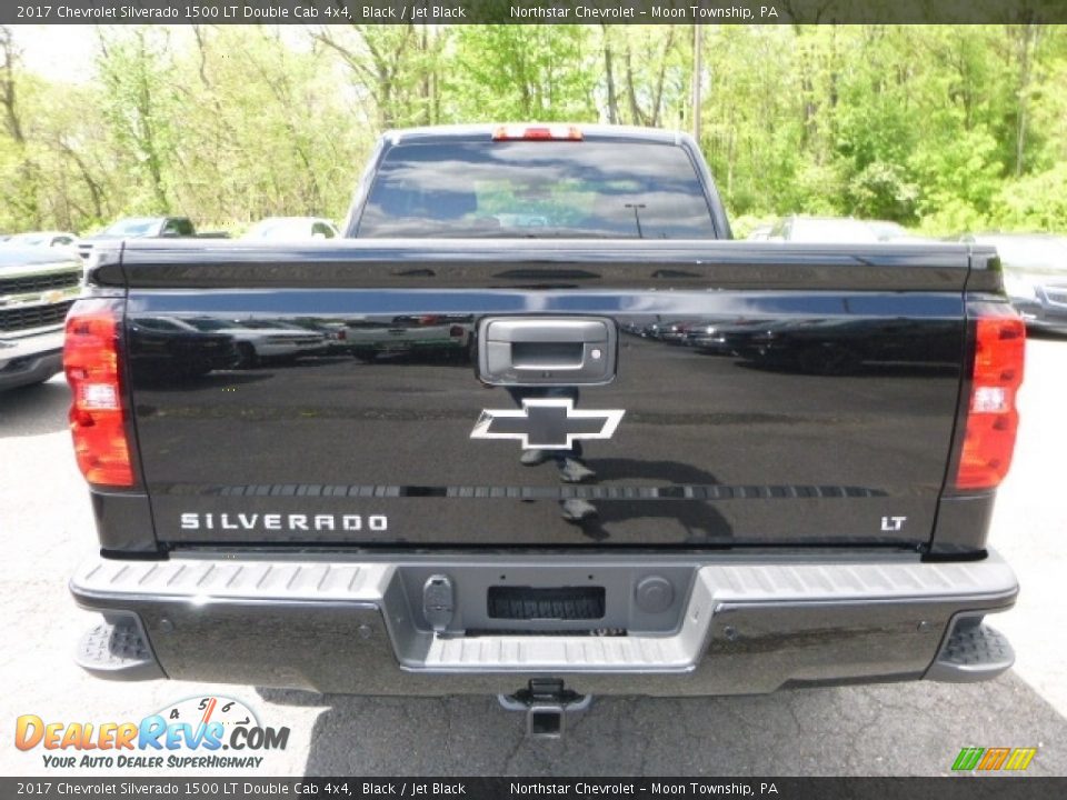 2017 Chevrolet Silverado 1500 LT Double Cab 4x4 Black / Jet Black Photo #3