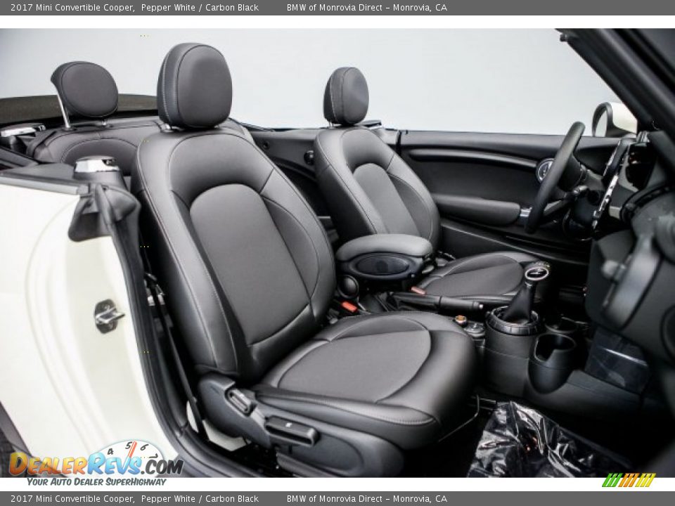 Carbon Black Interior - 2017 Mini Convertible Cooper Photo #2